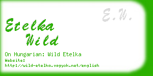 etelka wild business card